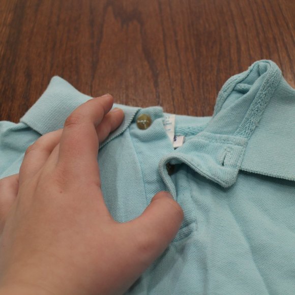 LIKE NEW LT BLUE TEE SHIRT SZ 4 (KIDS) 100% COTTON - Picture 4 of 6